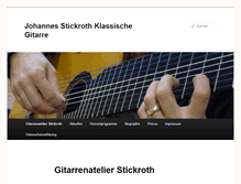 Tablet Screenshot of gitarre-stickroth.de